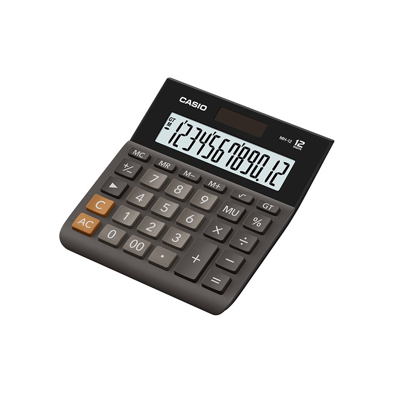 Casio Kalkulačka MH 12 BK S EH, černá, stolní