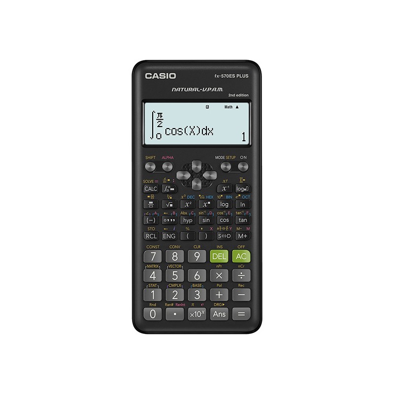 Casio Kalkulačka FX 570 ES PLUS 2E, černá, stolní