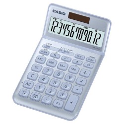 Casio Kalkulačka JW 200 SC BU, stříbrná, dvanáctimístná, duální napájení, sklápěcí displej