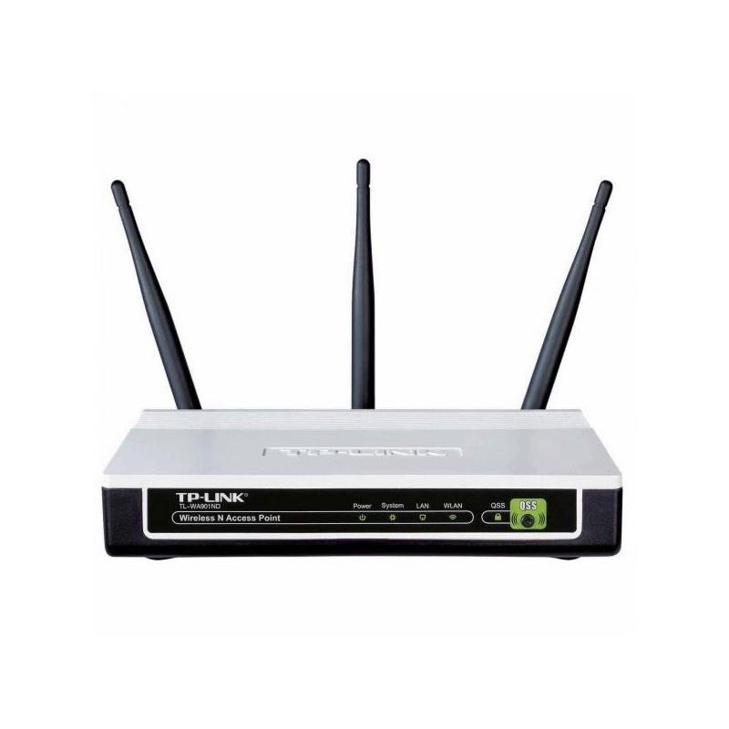 TP-LINK router TL-WA901ND 2.4GHz, extender, přístupový bod, PoE, 450Mbps, externí odnimatelná anténa, 802.11n, ethernetový