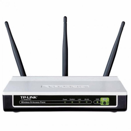 TP-LINK router TL-WA901ND 2.4GHz, extender, přístupový bod, PoE, 450Mbps, externí odnimatelná anténa, 802.11n, ethernetový