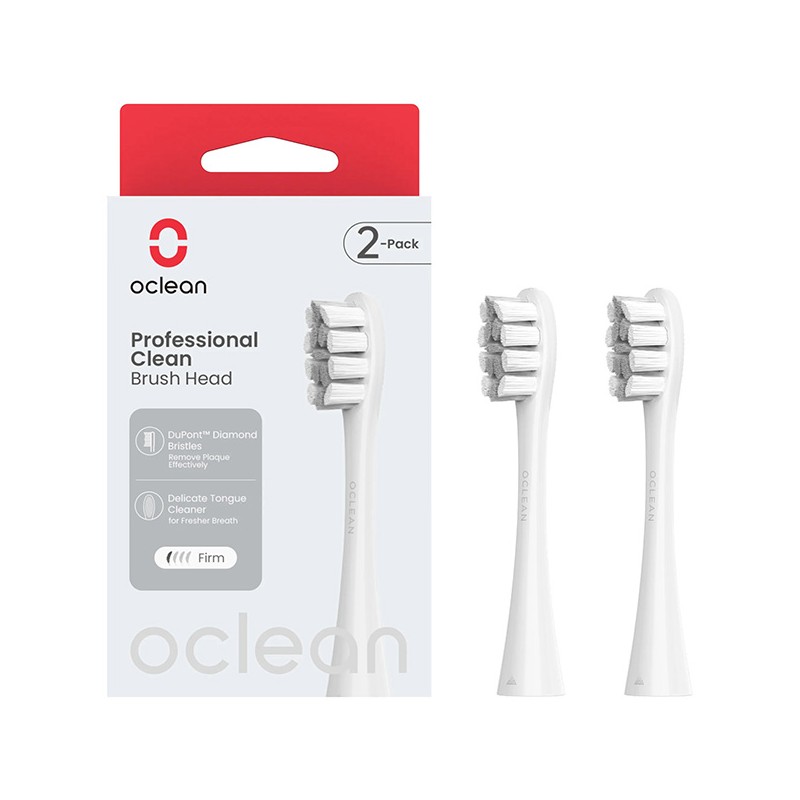 Oclean náhradní hlavice Professional Clean Medium 2 ks P1C10 W02, šedé
