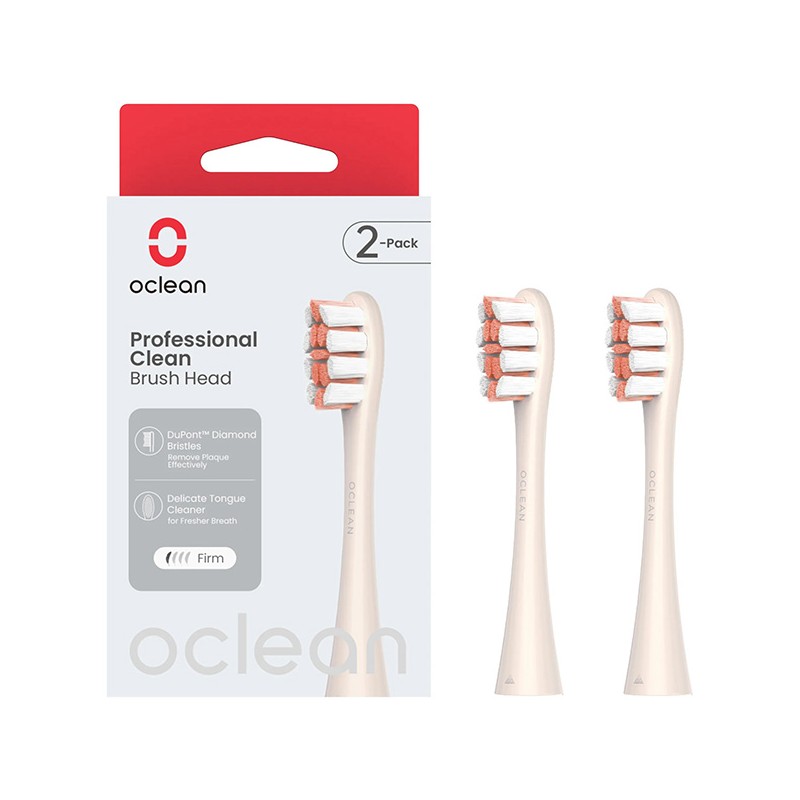 Oclean náhradní hlavice Professional Clean Medium 2 ks P1C8, zlaté