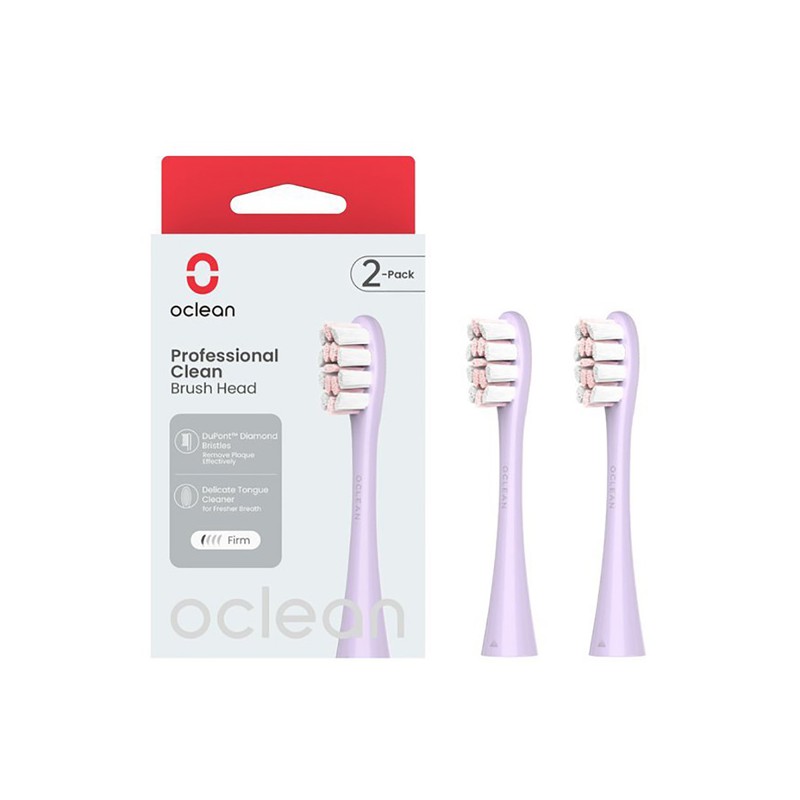 Oclean náhradní hlavice Professional Clean 2 ks P1C13, fialové
