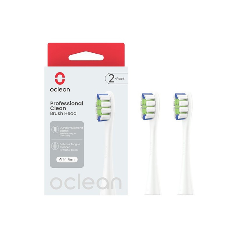 Oclean náhradní hlavice Professional Clean 2 ks P1C1 W02, bílé