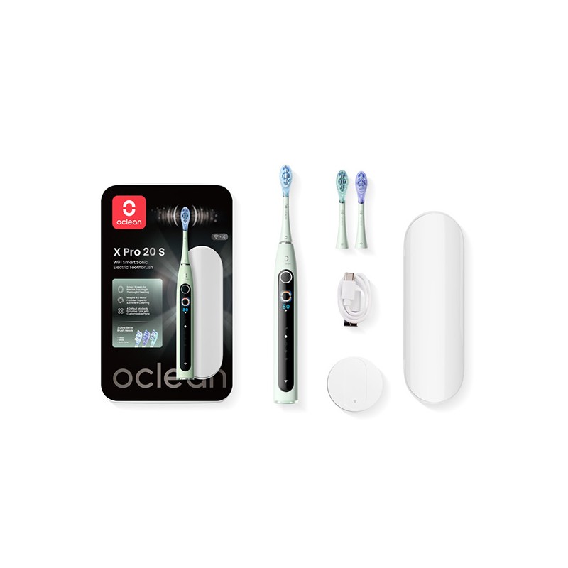 Oclean set sonického kartáčku a pouzdra X PRO 20 S, zelený
