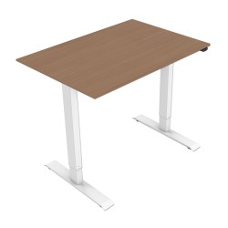 Pracovní stůl s elektricky nastavitelnou výškou 75x120cm, bílý, ergo