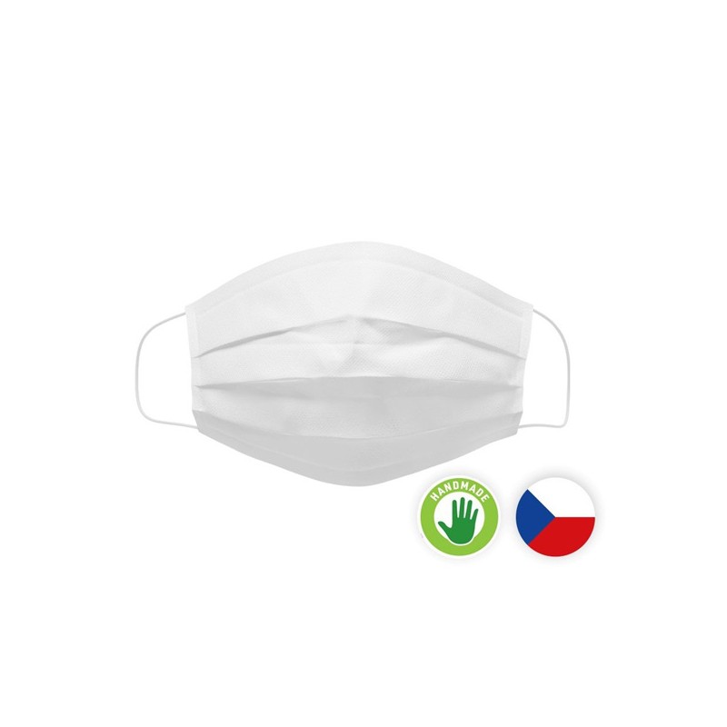 Nano rouška, BABY, bílá, 3-vrstvá, dětská, 10ks, Spurtex, DOPRODEJ