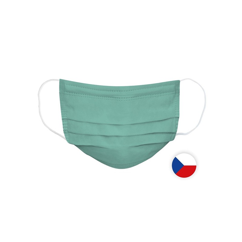 Nano rouška, zelená, 5-vrstvá, L, 50ks, Spurtex, DOPRODEJ