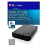 Verbatim Externí pevný disk, Store,N,Save, 3.5", USB 3.0, 6TB, 6000GB, 47686, černá