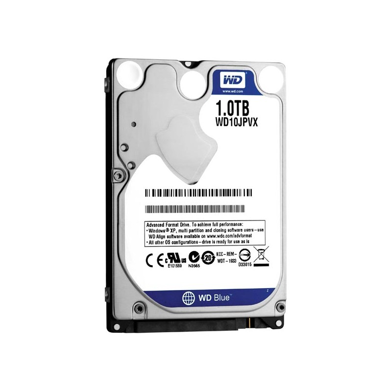 Western Digital interní pevný disk, WD Blue, 2.5", SATA III/SATA II, 1TB, 1000GB, WD10JPVX
