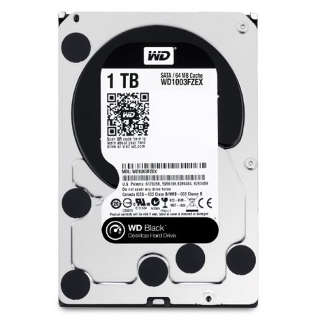 Western Digital interní pevný disk, WD Black, 3.5", SATA III/SATA II, 1TB, 1000GB, WD1003FZEX