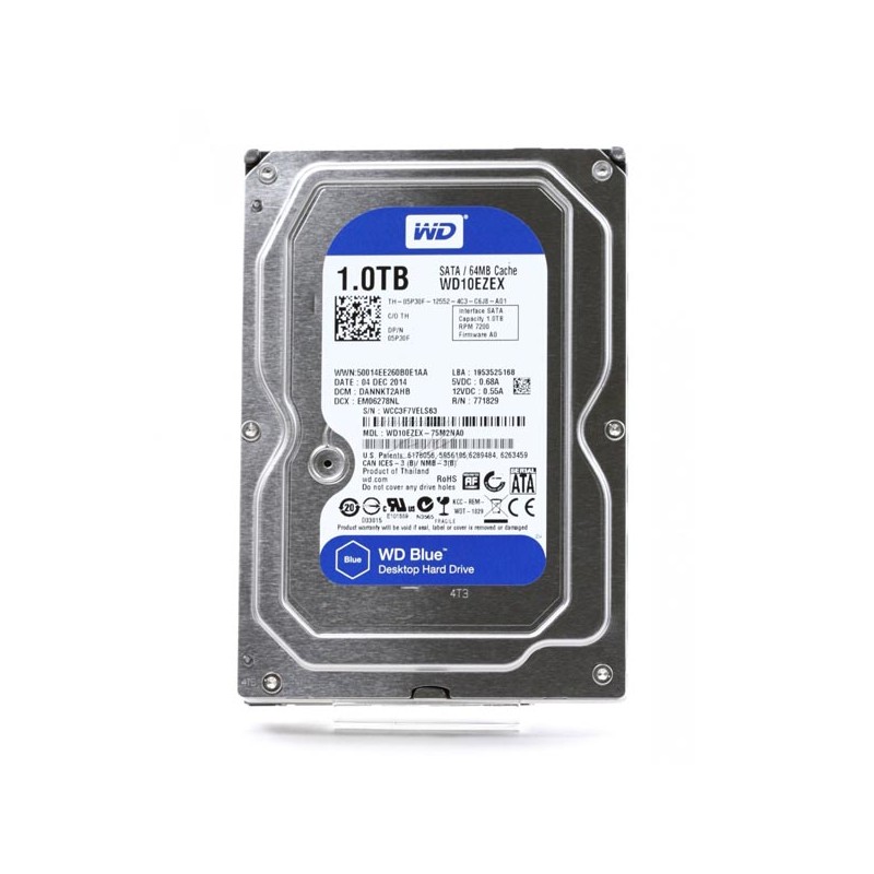 Western Digital interní pevný disk, WD Blue, 3.5", SATA III, 1TB, 1000GB, WD10EZEX