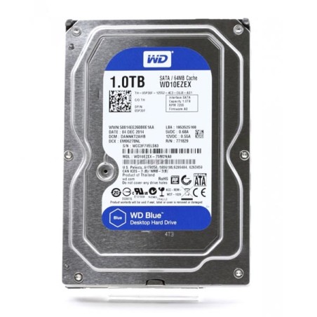 Western Digital interní pevný disk, WD Blue, 3.5", SATA III, 1TB, 1000GB, WD10EZEX