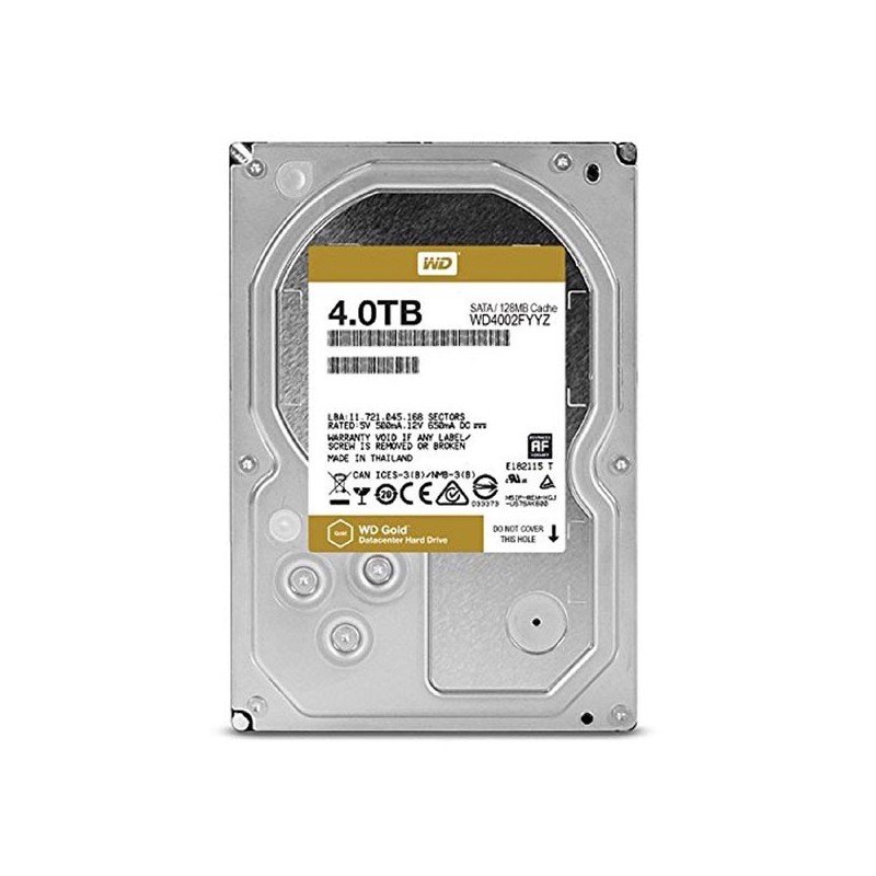 Western Digital interní pevný disk, WD Gold Raid, 3.5", SATA III, 4TB, 4000GB, WD4002FYYZ