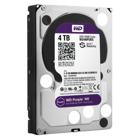 Western Digital interní pevný disk, WD Purple, 3.5", SATA III, 4TB, 4000GB, WD4NPURZ