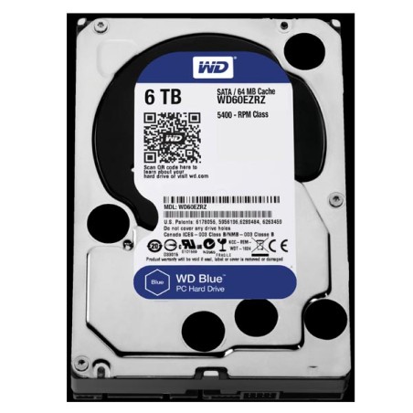 Western Digital interní pevný disk, WD Blue, 3.5", SATA III, 6TB, 6000GB, WD60EZRZ