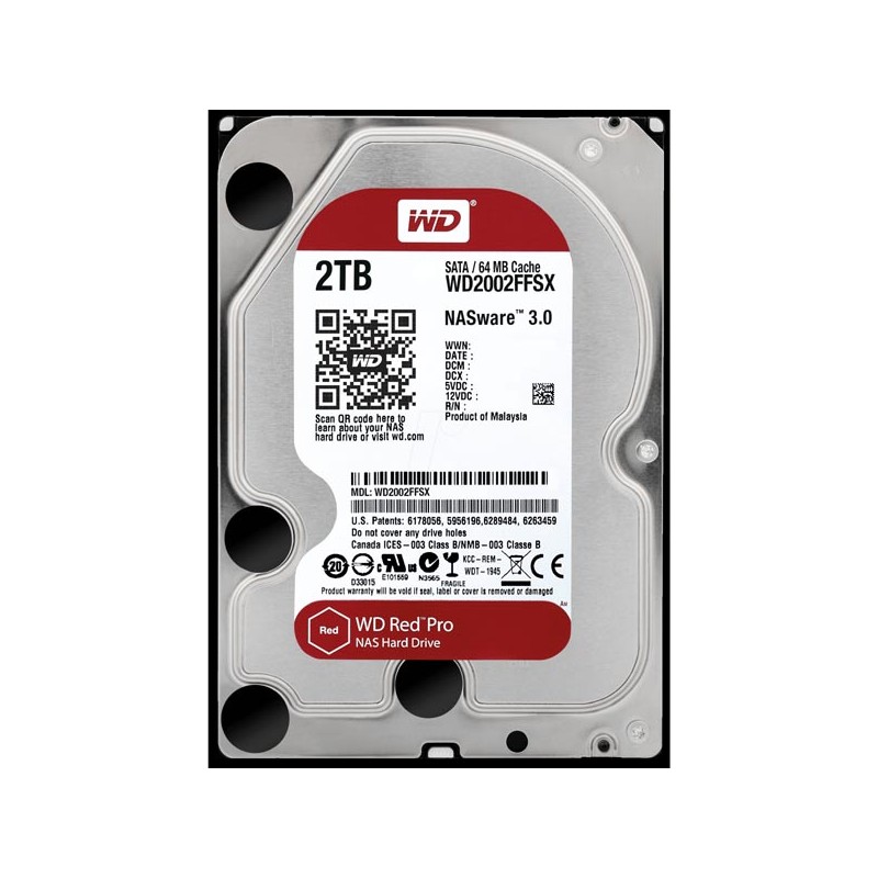 Pevný disk NAS, Western Digital, 3.5", 2000GB, 2TB, WD RED Pro, SATA III, 7200, WD2002FFSX