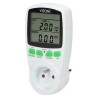 Dvoutarifní elektroměr spotřeby, max.3680W, bílý, Virone, LCD displej, 2 tarify měření, 4 druhy měn