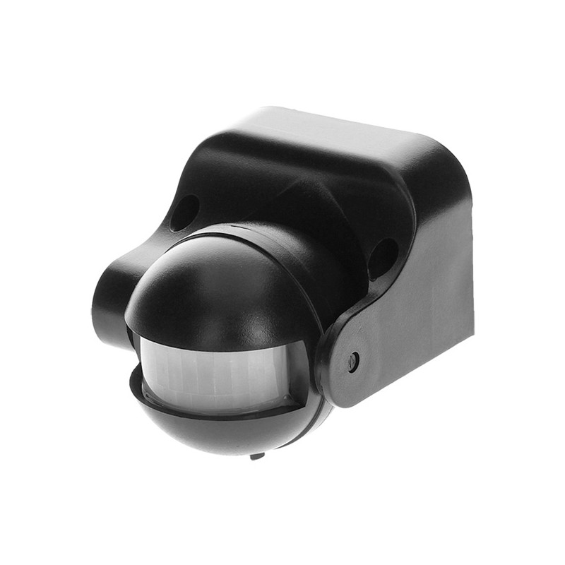 PIR senzor 230V 50Hz, 12m, max. 1200W, černý, ORNO, 180&deg , IP44, infračervený