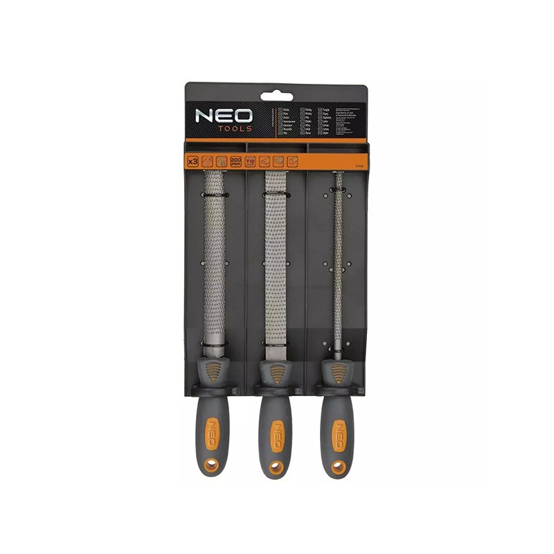 Sada pilníků na dřevo 37-600, 3 ks, 20 cm, NEO TOOLS