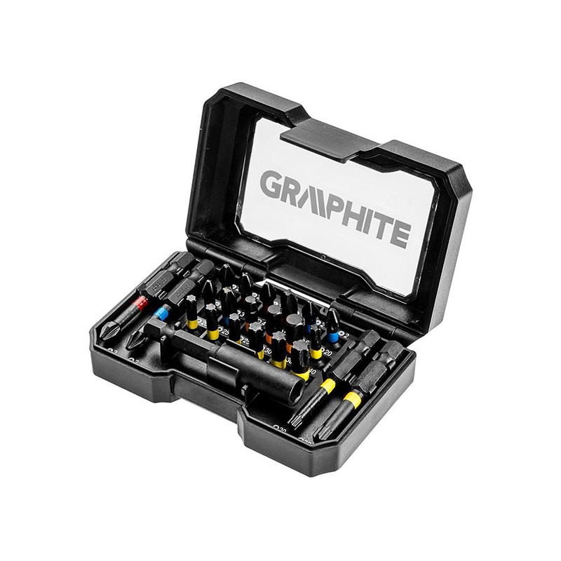 Sada bitů, 56H612, 22 bitů + magnetický nástavec, v kompaktním boxu, Graphite