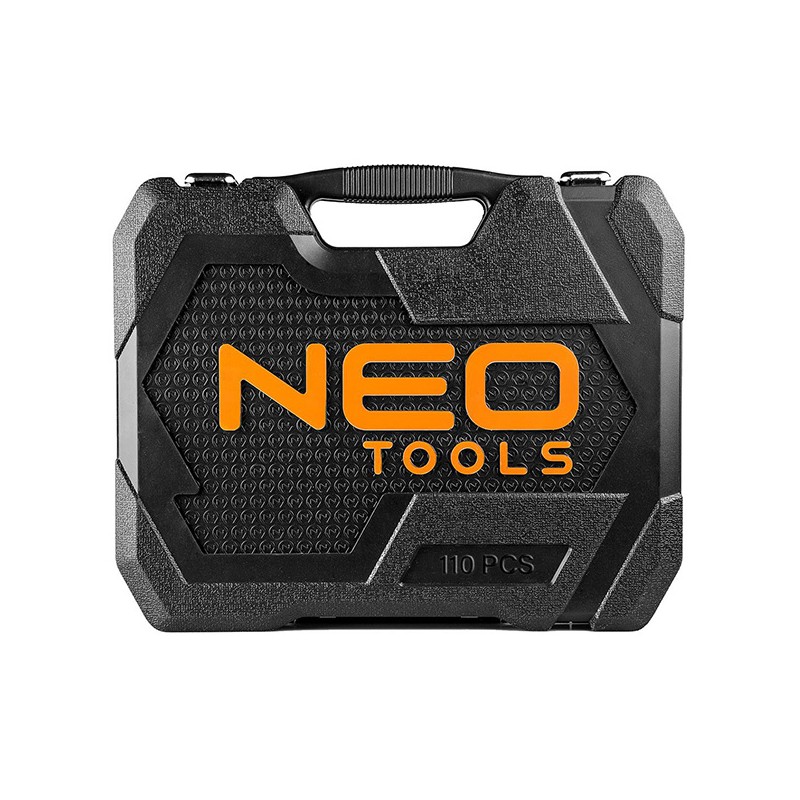 Sada nástrčných klíčů, 10-066, chrom-vanadiová ocel, kufřík, Neo Tools