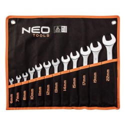 Očkoploché klíče, 09-752, Sada 12 ks, 6-22 mm, NEO TOOLS