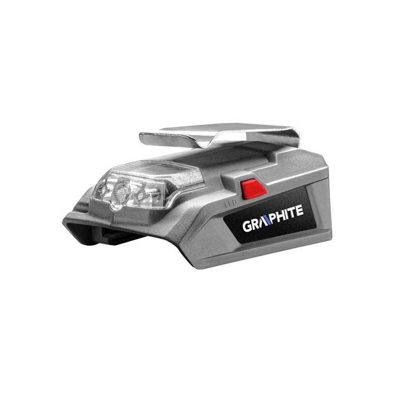 USB Nabíječka akumulátorů a svítilna, 18V, Energy+, Graphite