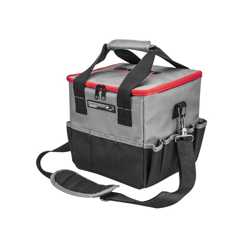 Brašna na nářadí z polyesteru z polyesteru, 58G015, 12l, voděodolné dno, Energy+, Graphite