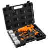 Plastová páječka 50W, 4 typy sponek, počet sponek po 50, 230V 50Hz, oranžová
