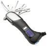 Digitální měřič tlaku v pneumatikách Promate roadGear 0.1-10bar, černý, multifunkční, DOPRODEJ