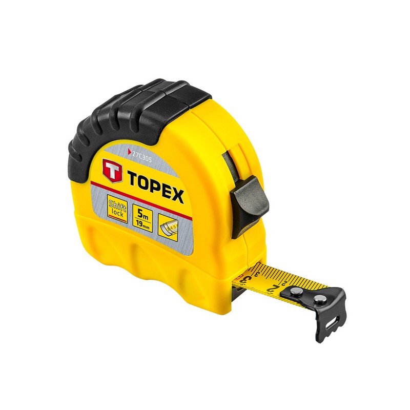 Metr svinovací Shiftlock TOPEX 27C305, 5 m x 19 mm