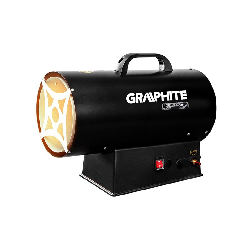 Plynový ohřívač Graphite 58GE101, 3000W, pro vyhřívání podlah a prostor skladů a stavenišť, DOPRODEJ