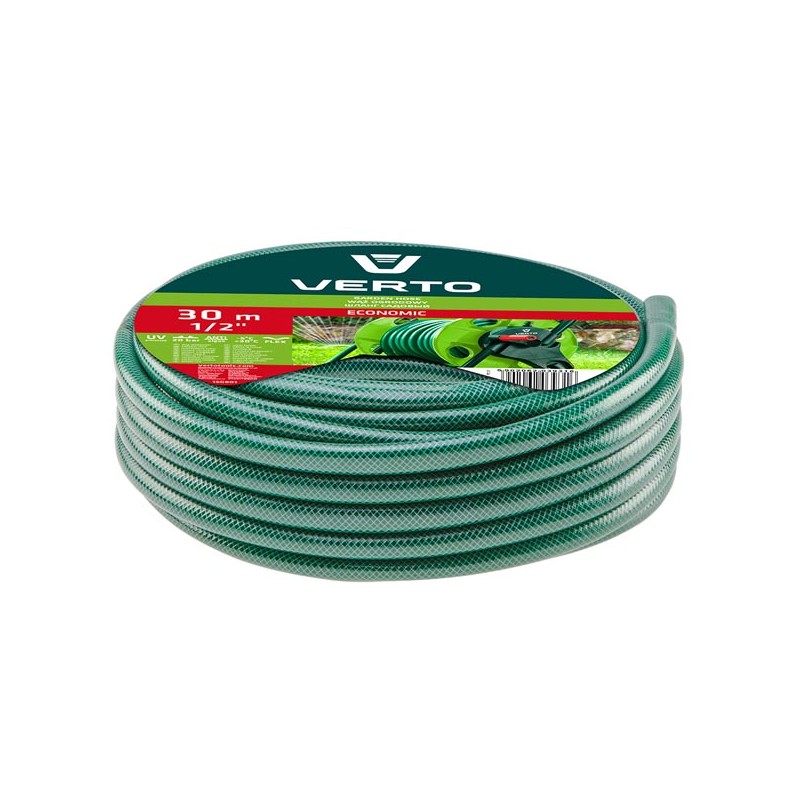Verto zahradní hadice ECONOMIC - 3 vrstvy, 20m, 1/2", 20bar, zelená, 15G800