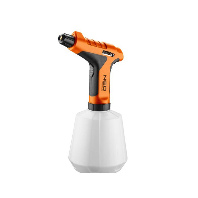 NEO TOOLS akumulátorový rozprašovač nádobka o objemu 1L, micro USB nabíjení, oranžovo-černý, 15-715