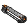NEO TOOLS oscilační postřikovač, 20 trysek pro plochu až 16x20m, 1/2" i 3/4", oranžovo-černý, 15-772