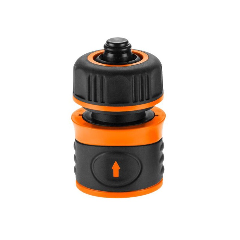 NEO TOOLS rychlospojka s funkcí STOP materiál plast, 1/2", oranžovo-černá, 15-721