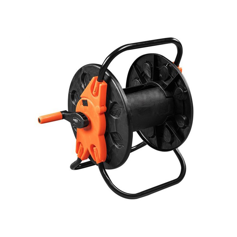 NEO TOOLS stojan pro zahradní hadici až 60m 1/2" nebo 20m 3/4", oranžovo-černý, 15-791