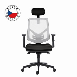 Powerton ERGO TINA Kancelářské ergonomické křeslo, Černé WPCHTINLG