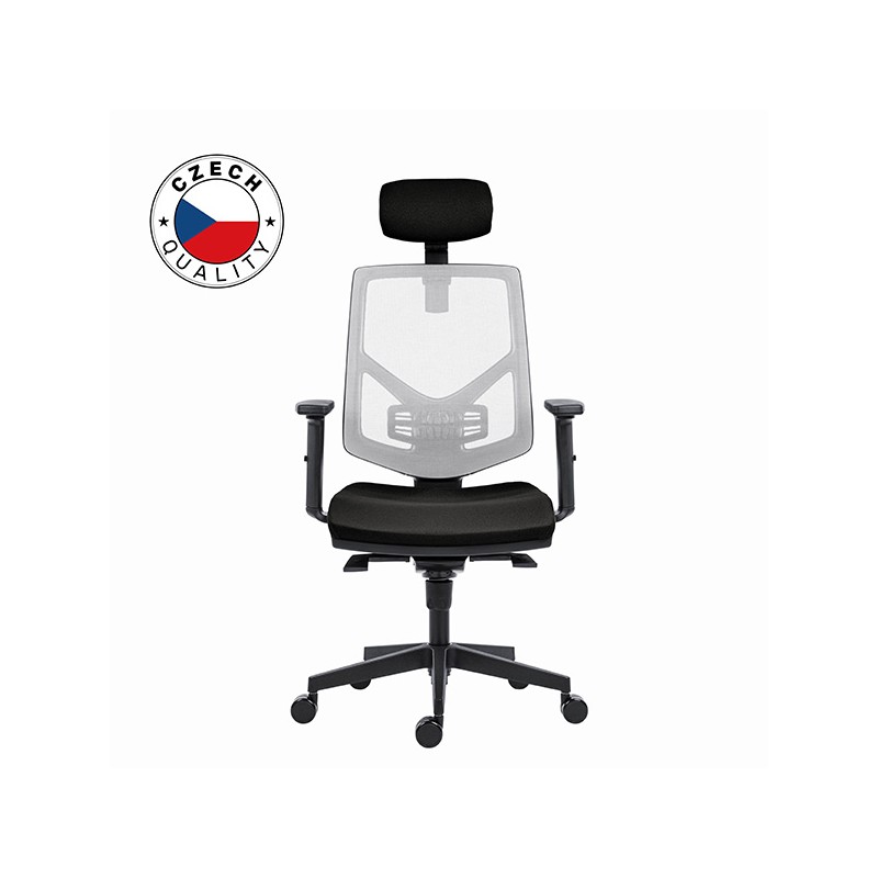 Powerton ERGO TINA Kancelářské ergonomické křeslo, Černé WPCHTINLG