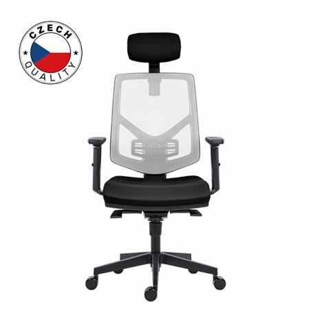 Powerton ERGO TINA Kancelářské ergonomické křeslo, Černé WPCHTINLG