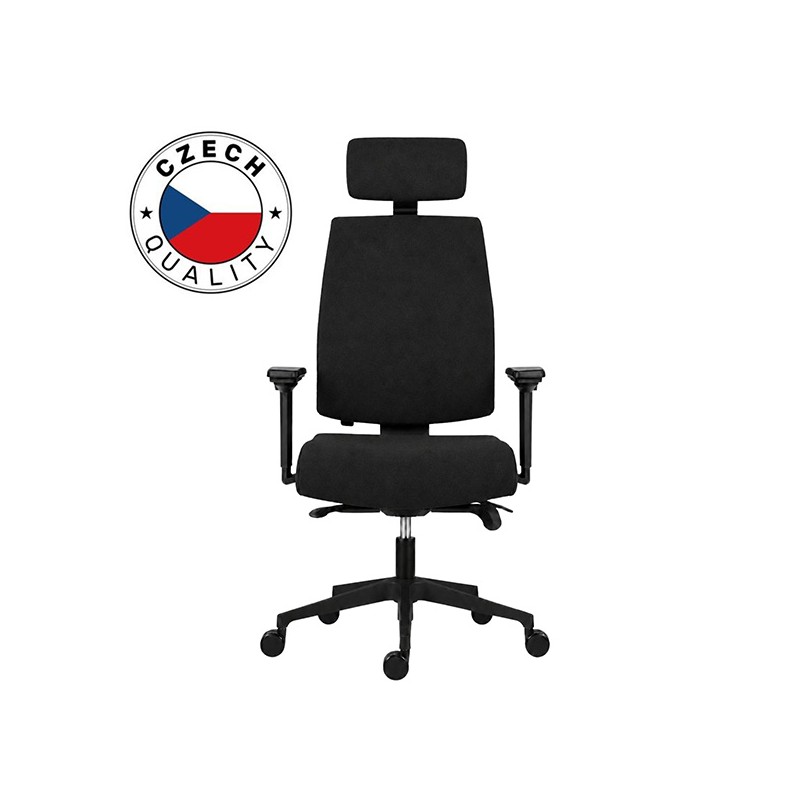 Powerton ERGO JANA Kancelářské ergonomické křeslo, Černé