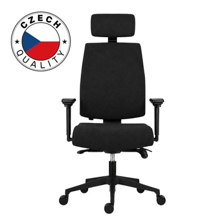 Powerton ERGO JANA Kancelářské ergonomické křeslo, Černé