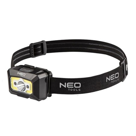 Nabíjecí čelovka, 1200 mAh, černá, pohyblivá hlava, funkce červeného světla