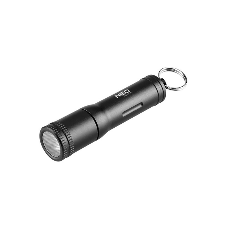 Mini bateriová svítilna, 1xLED, 1xAAA, černá, vodotěsná, 100 lumenů, dosah 35 metrů, IPX4