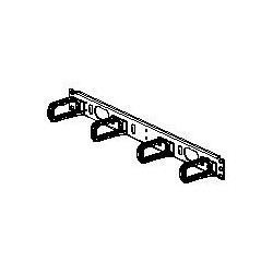 Panduit plastový organizér 1U s oky dopředu 1,5" x 3,0"