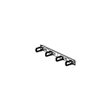 Panduit plastový organizér 1U s oky dopředu 1,5" x 3,0"