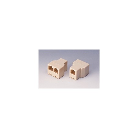 Dvojspojka RJ11, 1x6p4c/2x6p4c - telefonní