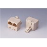 Rozdvojka RJ11, 1x6p4c/2x6p4c - telefonní